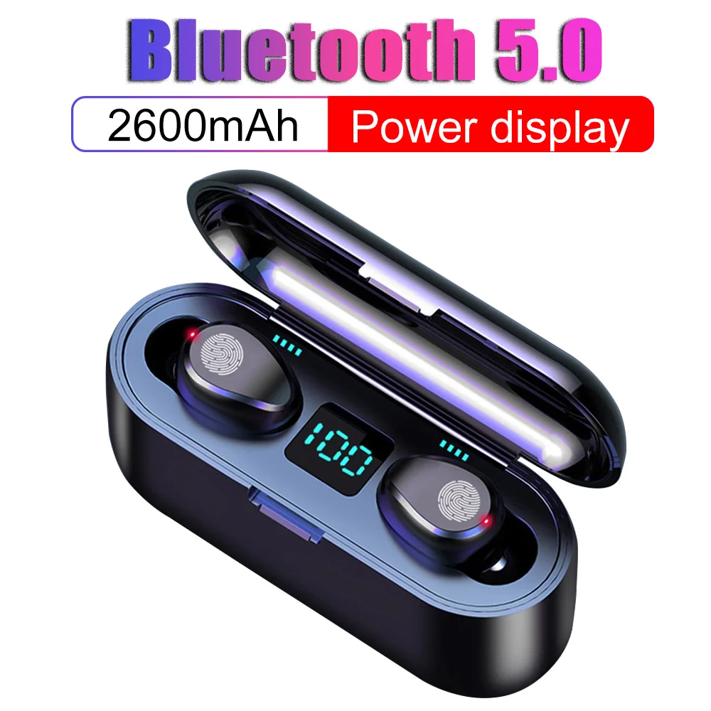 TWS mini 5 0 Bluetooth-наушники Настоящие беспроводные наушники 8D стереонаушники