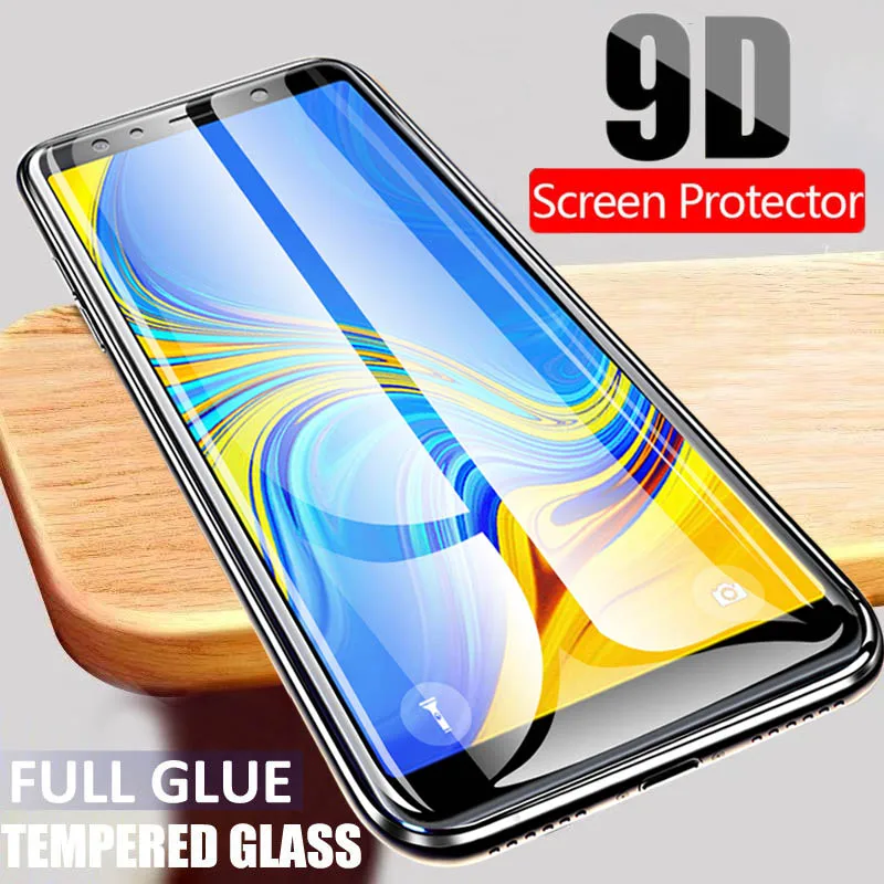 9D Protective Glass on the For Samsung Galaxy A7 Tempered Glass 3D For Samsung J6 A 7 J6Plus Pelicula Screen Protector