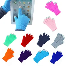 1 пара мягких хлопчатобумажных сенсорных перчаток унисекс Зимние теплые рукавицы для телефонов планшеты LFX-ING