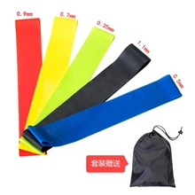 5 шт./компл. Йога Сопротивление резинок для дома и улицы Фитнес оборудование 0,35 мм-1,1 мм Пилатес спортивные тренировки Вьетнамки с эластичным ремешком