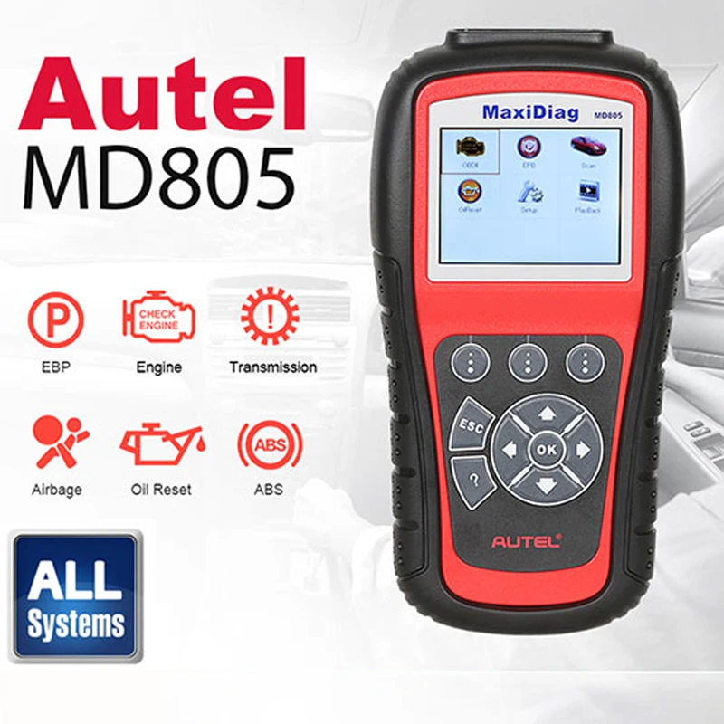 Autel MD805 OBD2 сканер Все Системы автомобиля диагностический инструмент Code Reader для Сброс системы контроля срока службы масла лучше, чем Старт X431