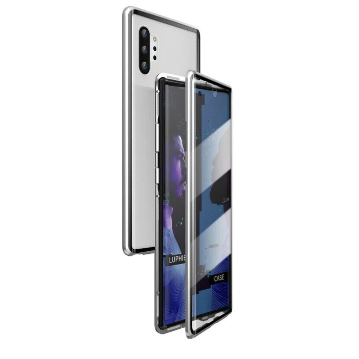 Магнитный поглощающий Передний+ задний стеклянный чехол для samsung Galaxy Note 10 Plus FKU66