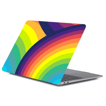 

Rainbow Circles Pattern Laptop Case For Apple MacBook Pro Retina Air 12 13.3 15inch,for new Air/ Pro A1932 A2159 Cover shell