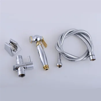 

Handheld Toilet bidet sprayer set Kit Brass Hand Bidet faucet for Bathroom hand sprayer shower head self cleaning