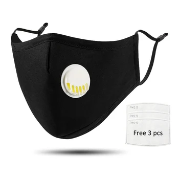 

Anti Pollution PM2.5 Cotton Mask Dust Respirator Reusable Breathing Valve Masks Activated Carbon Filter Mask 24h Fast Sending