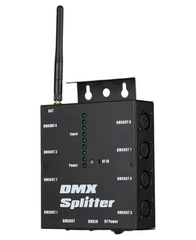 

8-way amplifier with wireless function stage lights DMX512 light signal distributor