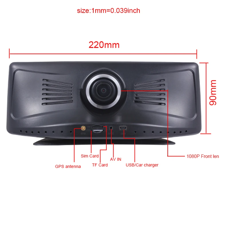 Лучший 8 дюймов Автомобильный gps навигатор 4G DVR Камера Android 5,1 DVR видео Регистраторы 1080P HD Dash Cam Ночное видение с заднего вида Камера