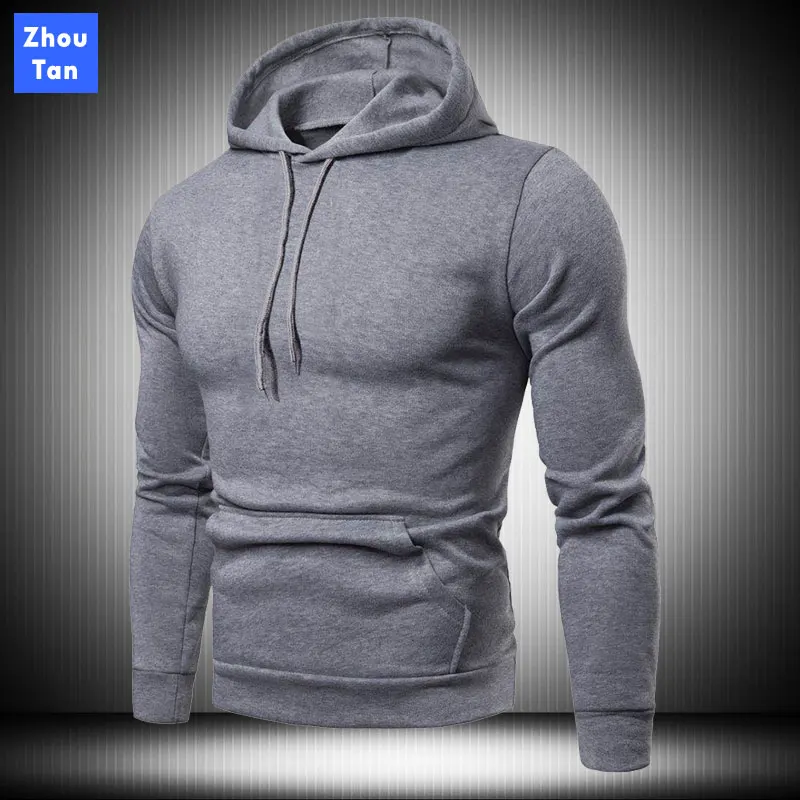 

Mens Hoodie Running Sports Jogging Hooded Solid Color Hip Hop Bodybuilding Sportswear Gym Training Sweatshirts Fitness Hoodie