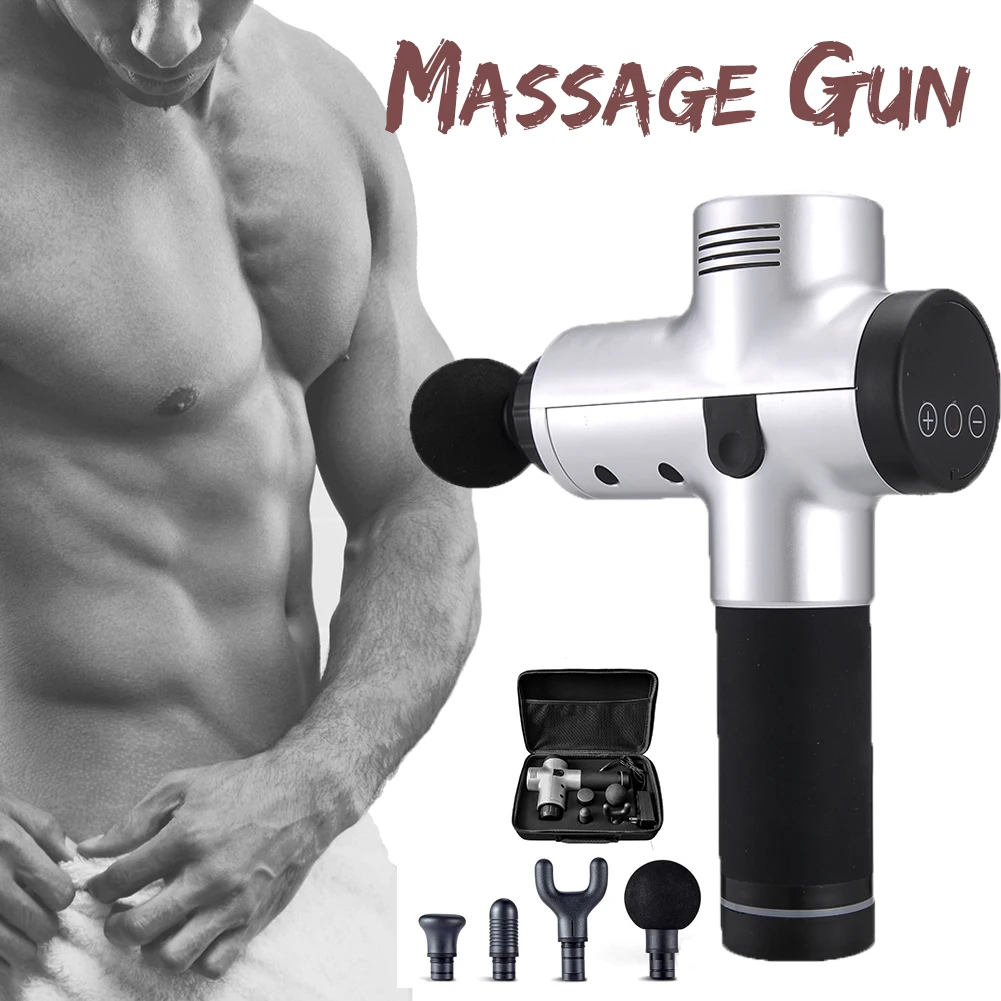 

Tissue Massage Gun Muscle Massager Muscle Pain Management after Training Exercising Body Relaxation Slimming Shaping Pain Relief