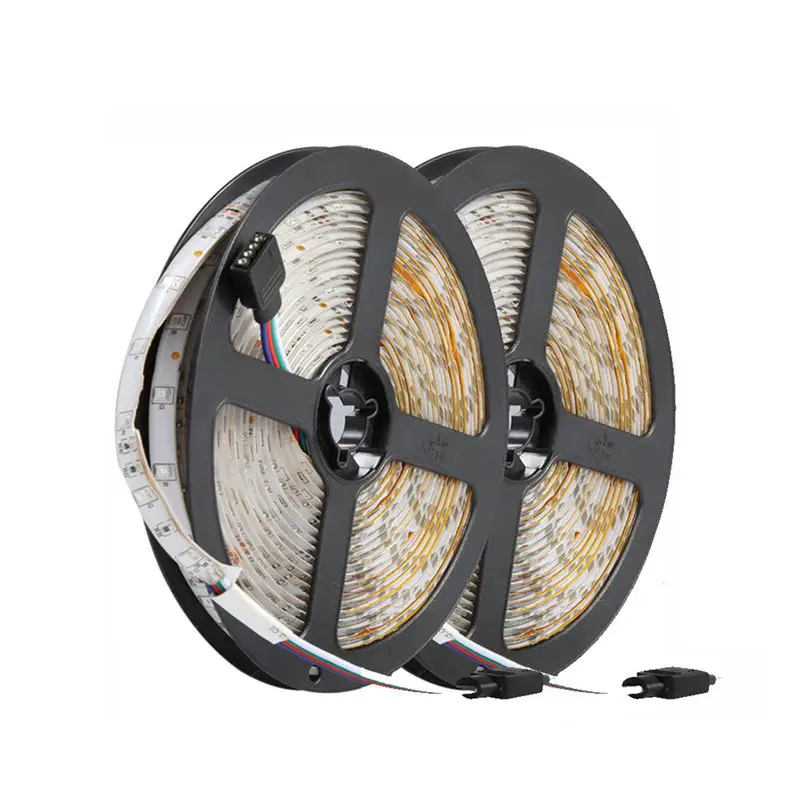 

Top-10M 300Leds 3528 Smd 2X 5M Rgb Led Light Strip + 24 Key Ir Remote Controller Non-Waterproof Dc12V 60Leds/M Flexible Lighting