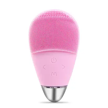 

Kemei Electric Ultrasonic Silicone Facial Cleaner Waterproof Pore Cleansing Instrument Beauty Brush
