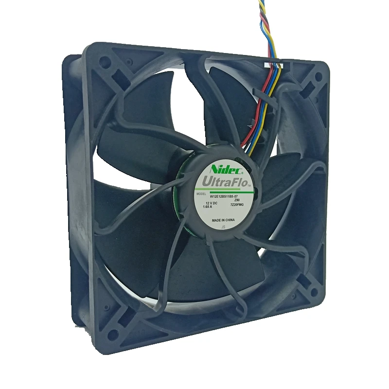 W12E12BS11B5 57 для Nidec 12038 12V 1.65A pwmохлаждающий вентилятор 12 см 6000