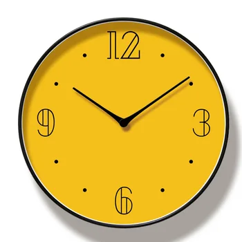 

Nordic Simple Wall Clock Modern Design Silent Creative Plastic Living Room Clock Mechanical Zegar Scienny Home Decor AC50ZB