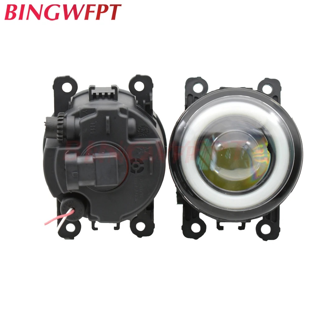 Goedkoop 2 STUKS Auto Accessoires LED Lamp Mistlamp Angel Eye wit geel Voor Mitsubishi Pajero Sport Montero Sport Nativa Prajero Dakar