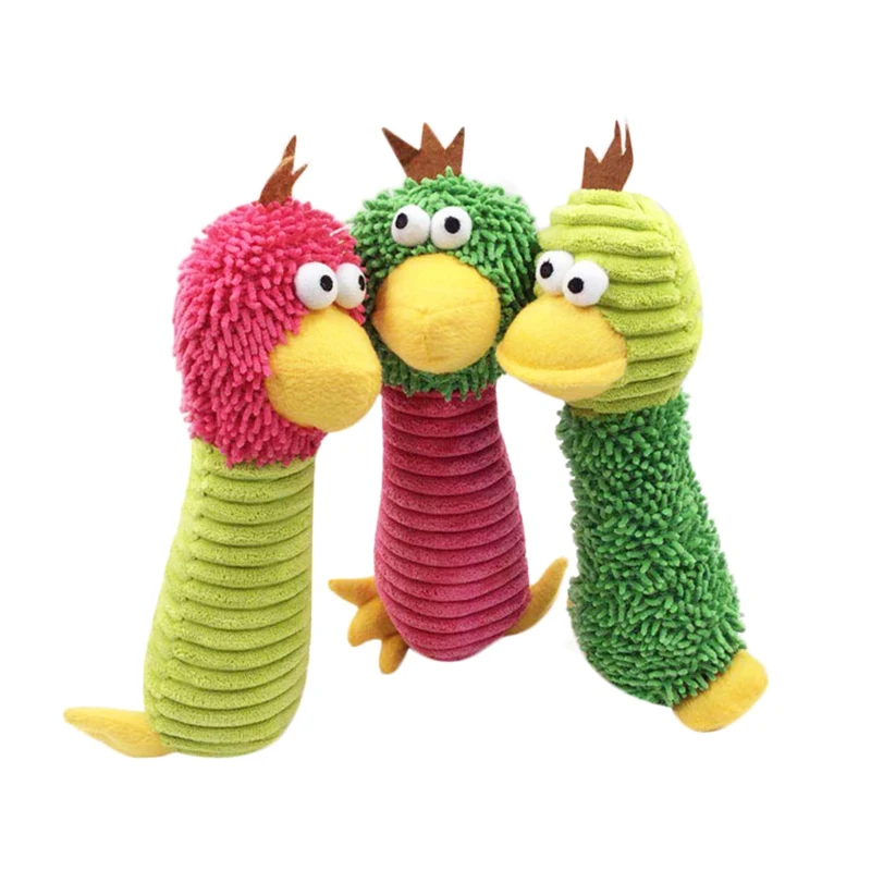

Pet Dog Toys Plush Duck Doll With Funny Face Design For Pet Interactive Dog Chew Toy For Teeth Cleaning Tools Juguete Perro