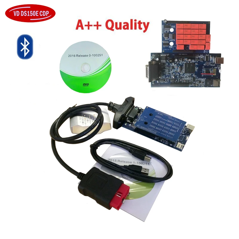 Новое программное обеспечение VCI для delphis vd ds150e cdp 15R3/16R0 obd2 диагностический инструмент с Bluetooth с V3.0/V8.0/V9.0 реле, вы можете выбрать