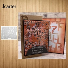 

New Design Metal Cutting Dies Letters Rectangle Craft Stencil Diy Scrapbooking Handmade Card Make Shape Album Decoration Model