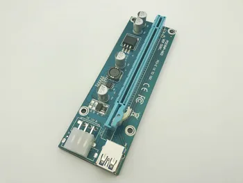 

Riser Card PCI-E 1x to 16x Riser Card USB 3.0 Cable SATA to IDE Molex 6Pin Power Cable for Antminer Bitcoin Miner Mining Machine