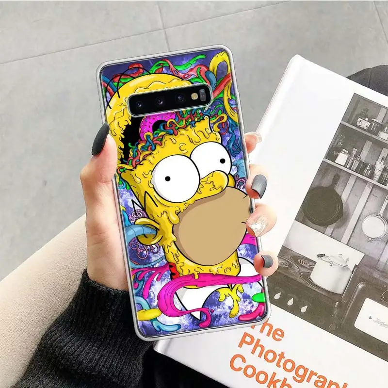 TR185-8 Мультифильм «Симпсоны чехол для samsung Galaxy Note 10 9 8 S10+ Lite S9 S8 J4 J6 J8 плюс S7 S6 край мягкий чехол для телефона - Цвет: TR185-8