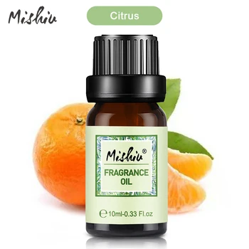 

Mishiu 100% Citrus Pure Fragrance Oil Skin Care Massage Diffusor for Humidifier Fragrance Lamp Air Freshening Aromatherapy 10ML