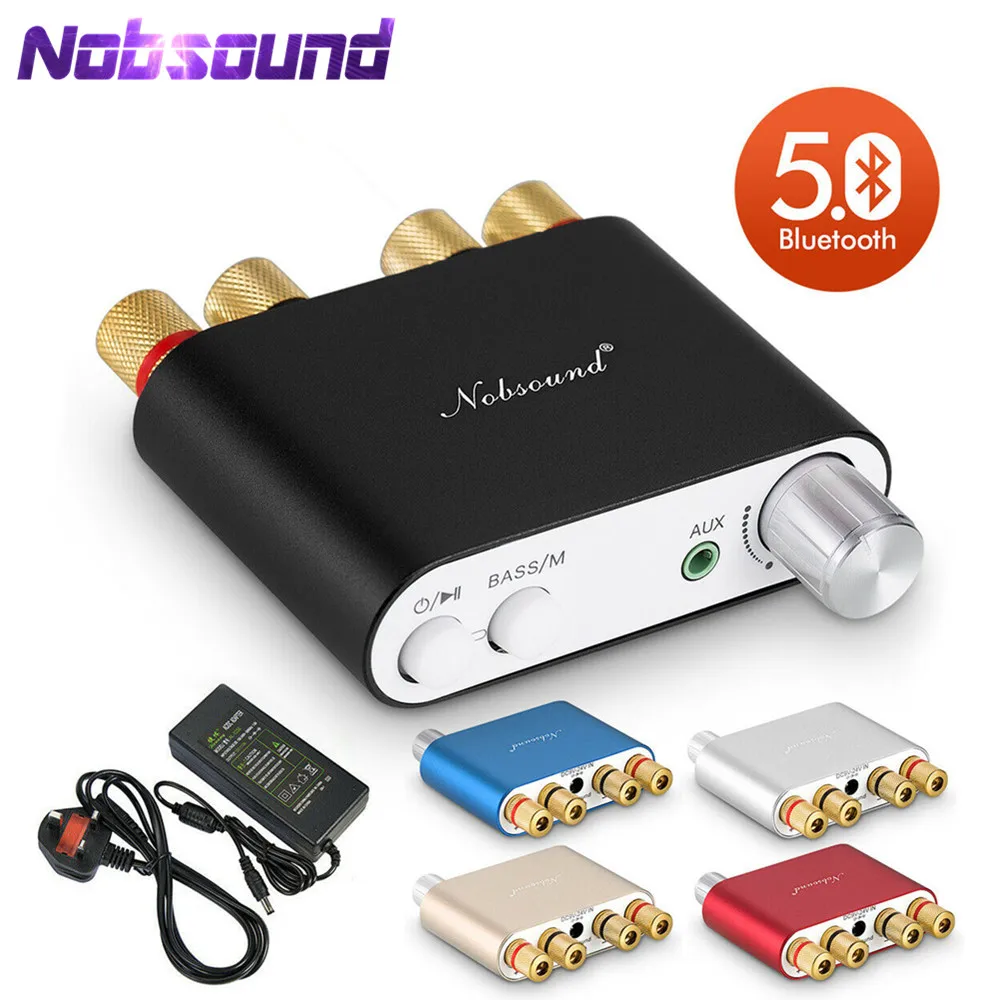 2020 Nobsound HiFi TPA3116 Mini Bluetooth 5,0 50 Вт * 2 Цифровой усилитель стерео домашний автомобильный аудио усилитель мощности аудио приемник 2020 Nobsound HiFi TPA3116 Mini Bluetooth 5,0 50 Вт * 2 Цифровой усилитель стерео домашний автомобильный аудио усилитель мощности аудио приемник