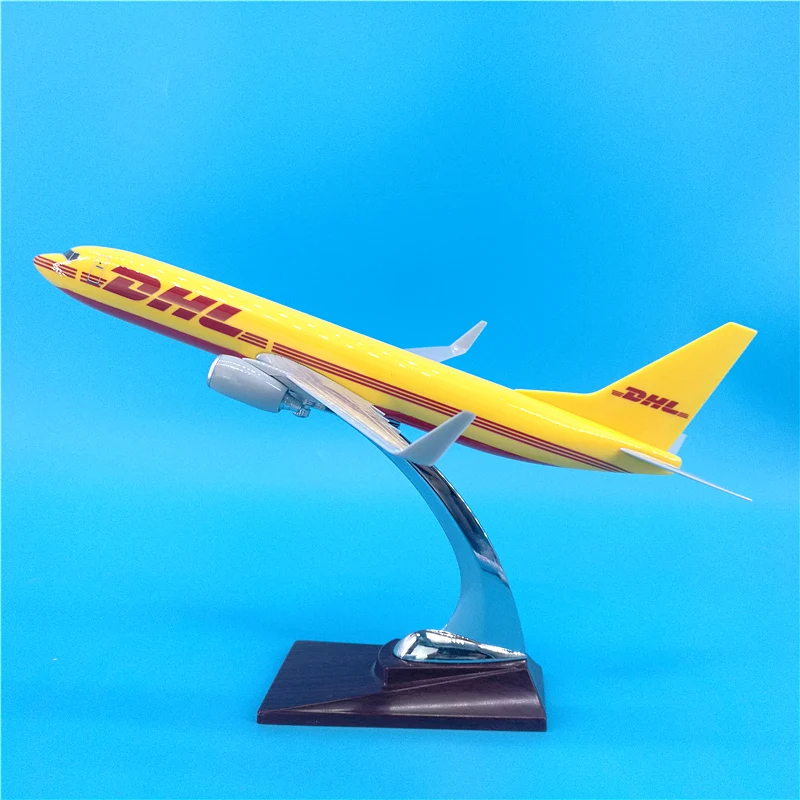 30 см 1:250 Масштаб Самолеты Boeing B737 модель DHL Экспресс Авиакомпания Смола литья под давлением самолет коллекционный дисплей