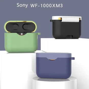 

Case Cover for Sony WF-1000XM3 Earphone Bluetooth Headset case Soft Silicone Protective Cover Colors Case WF1000XM3 with buckle