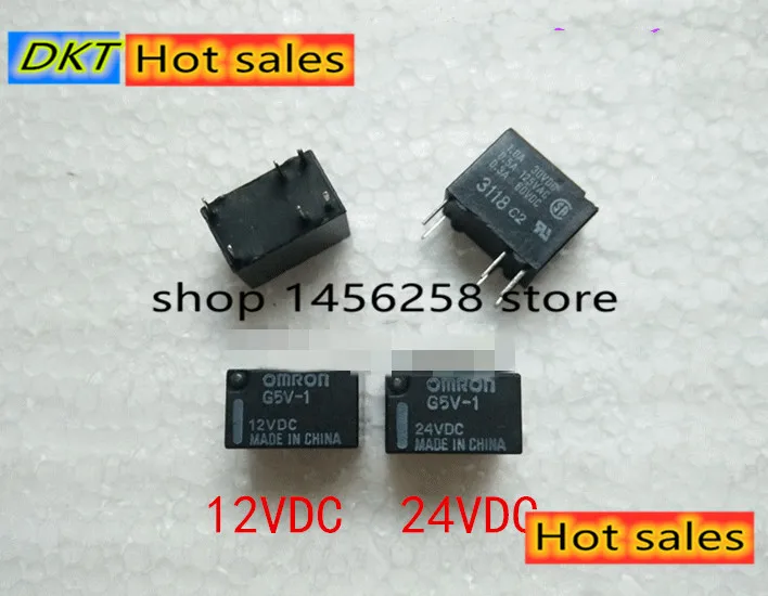 10 шт. Omron G5V-1 12VDC 6Pin SPDT Мини Сигнальное реле для PCB