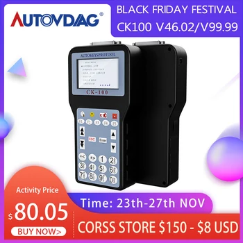

OBD2 Key Programmer CK100 V46.02 CK100 V99.99 Key Programmer With 1024 Tokens Tokens Better than SBB 46.02 Pin Code Key Reader