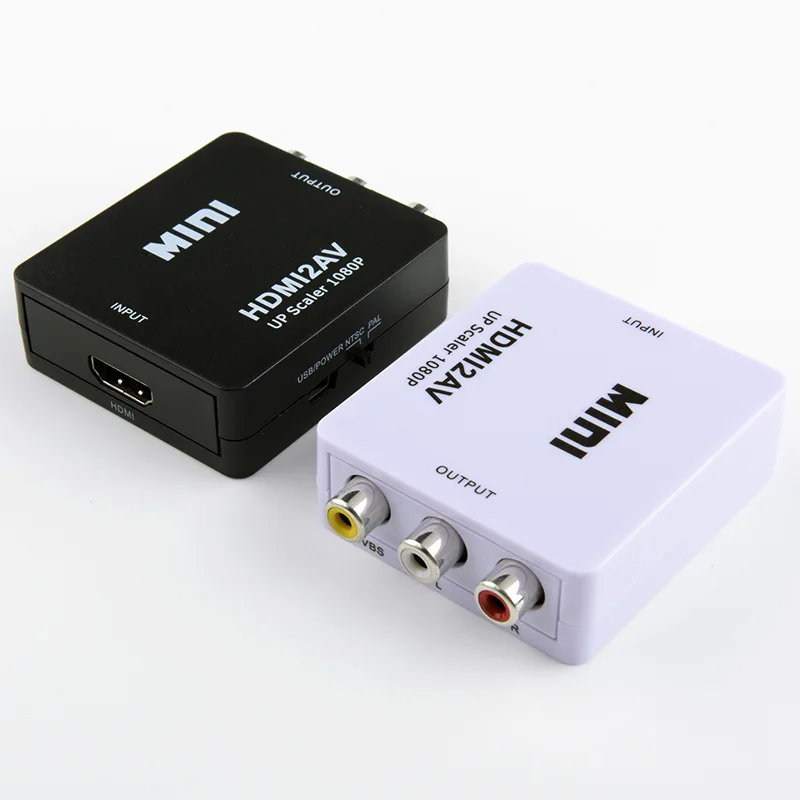 Mostotal Mini HDMI в AV видео конвертер HDMI2AV HDMI в RCA AV/CVSB L/R видео 1080P Поддержка NTSC PAL для HDTV ПК ноутбука
