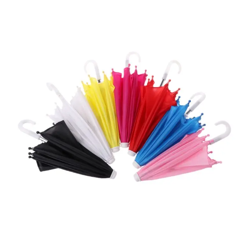 

Colorful Mini Umbrella Rain Gear For Blythe American Doll 18 Inch Doll Accessories Baby Photography Props Kids Toy