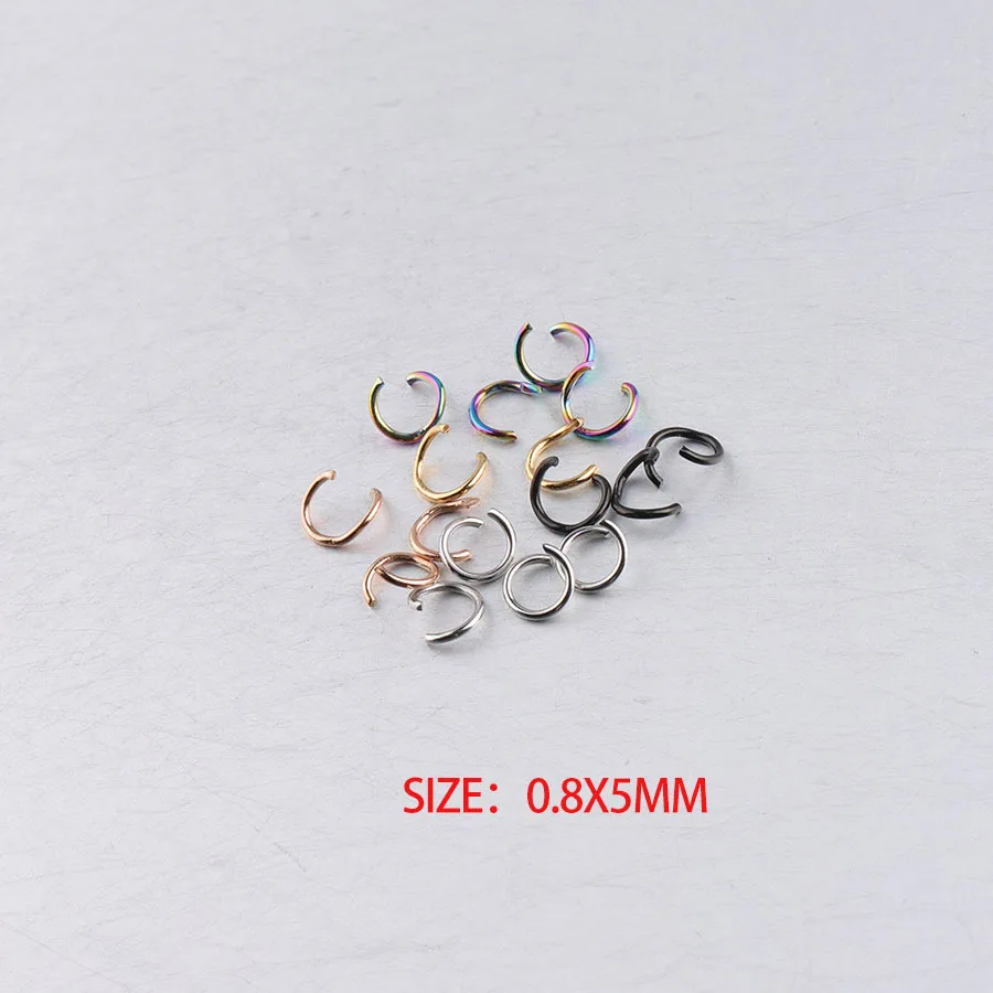 20 Pcs Bag of 4 mm 22g Silver Open Jump Rings