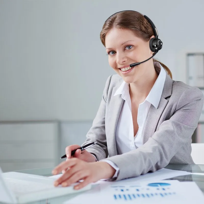 2020 Call Center Bluetooth Headset BH520 Wireless Earphone Over the Head Noise Canceling Headphone For Truck Car Drivers Office