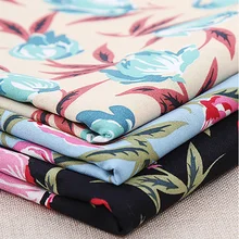 Lychee Life 50x140 см Ткань с цветочным принтом модные красочные ткани Ручное шитье для поделок одежда поставки украшения