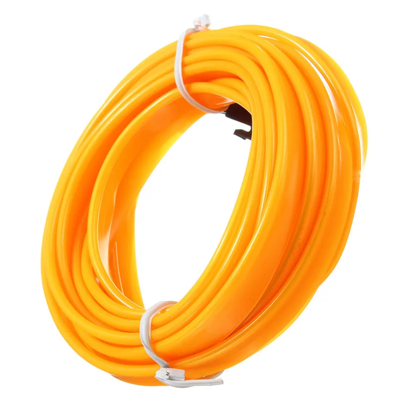 5M Neon Light Dance Party Decor Light string Neon LED lamp Flexible EL Wire Rope Tube Waterproof LED Strip With Controller