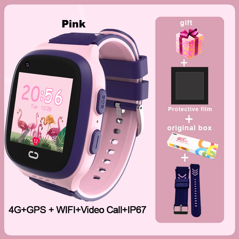 Lt31 4g Kids Smart Watch Wifi Gps Tracker Baby Phone Watch Sos Hd Video