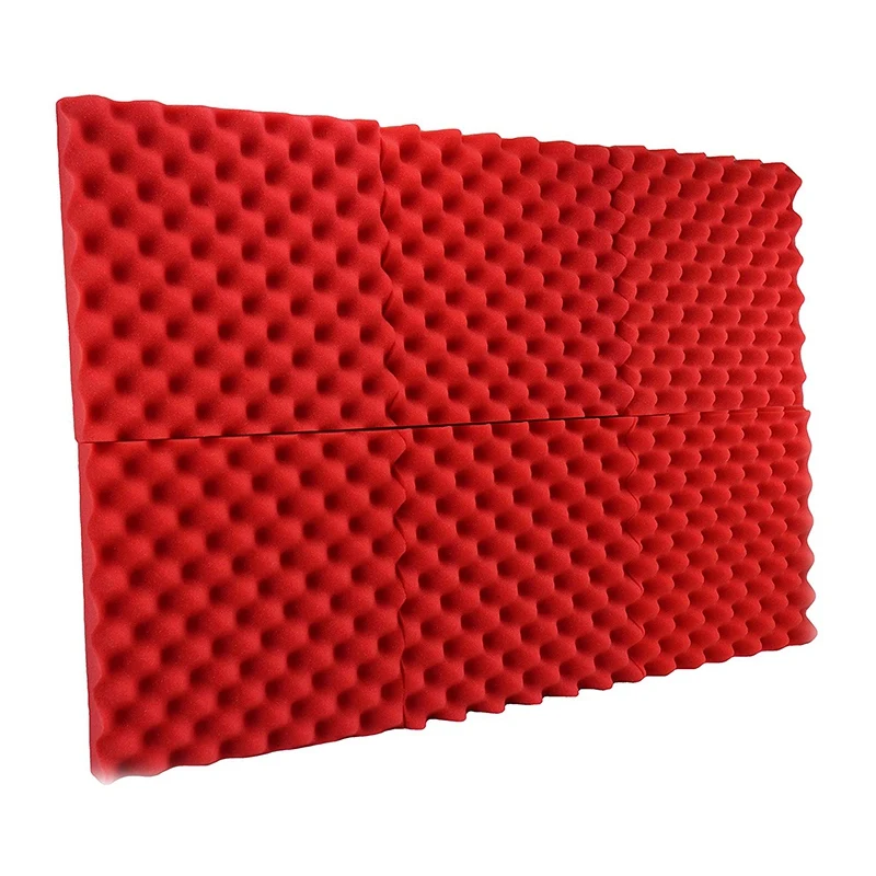 ELOS-6Pcs 300X300X30 мм звукоизоляция пена Студия Акустическая Пена Звукоизоляционная абсорбционная обработка панель плитка Клин полиуретан Foa