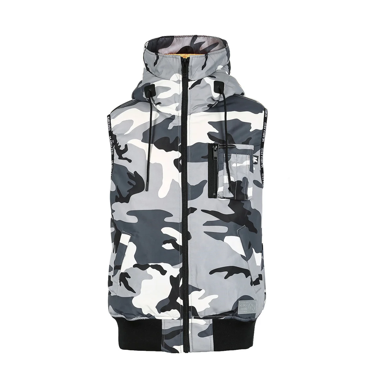 JackJones мужской Камуфляжный жилет с капюшоном хлопчатобумажная нательная майка