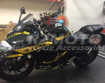 

4 Free Gifts New ABS Full Fairings kit for YAMAHA YZF-R3 14 15 16 YZF-R25 R3 R25 2014 2015 2016 2017 Body set Cool Yellow black