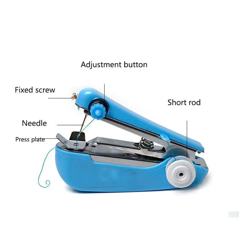 1 шт. портативная мини ручная швейная машина простое управление швейные инструменты швейная ткань удобный инструмент для рукоделия