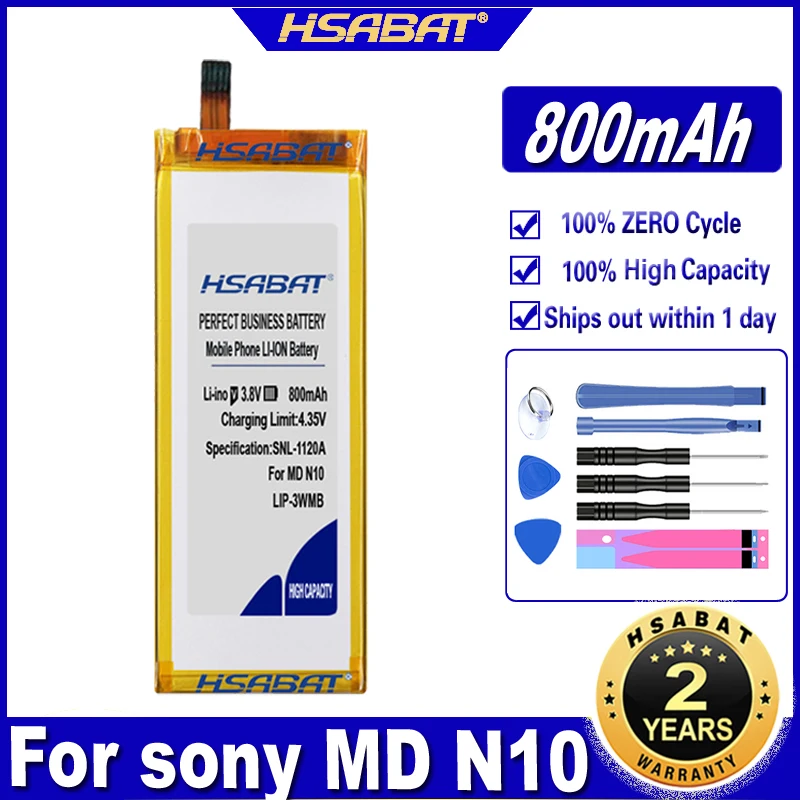HSABAT LIP-3WMB 800mAh Battery for Sony MZ-N10 MD N10 Batteries | Мобильные телефоны и аксессуары