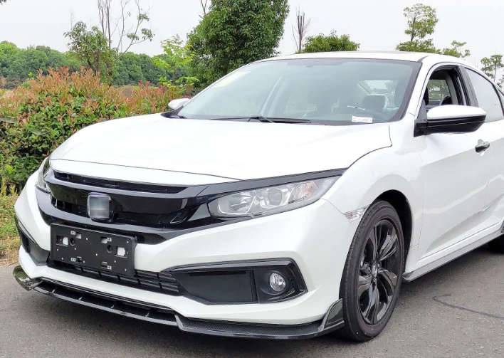 Для Honda civic передний бампер спойлер для губ PP и углеродного волокна Материал автомобиля resr крыло спойлер для губ праймер цвет