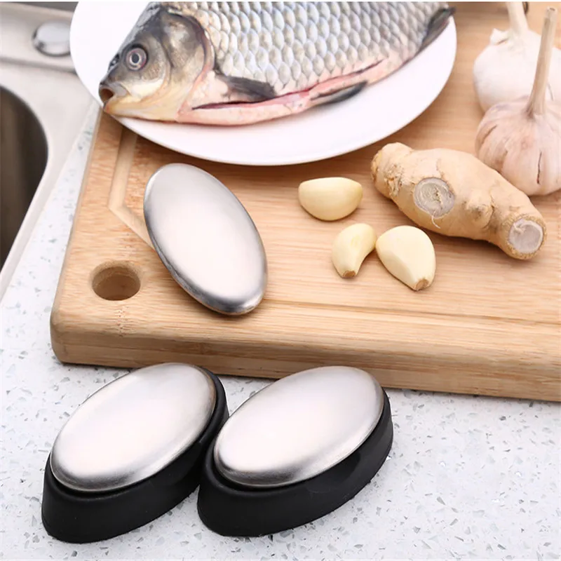 Magic Stainless Steel Soap Bactericidal Deodorize Smell From Hands Eliminating Garlic Onion Smells Bathroom Soap Kitchen Soap