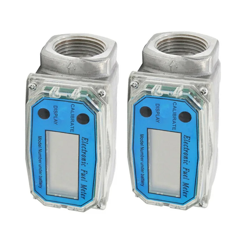 

Gasoline Digital turbine Kerosene 2pcs Diesel Water Fuel Oval Gear Gauge