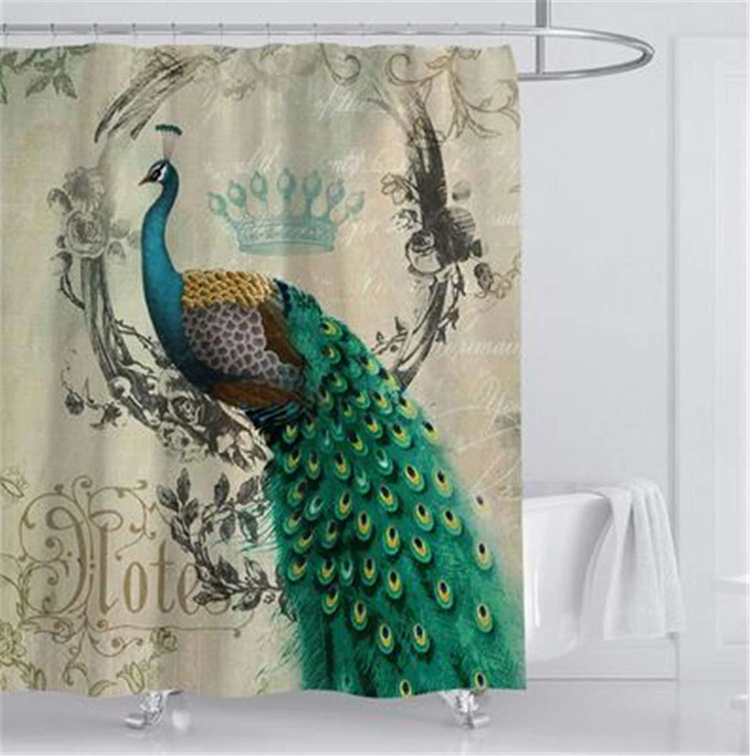 Peacock Feathers Flower Vine Vintage Fabric Shower Curtain Sets Bathroom Decor Shower Curtains Aliexpress Peacock Feathers Flower Vine Vintage Fabric Shower Curtain Sets Bathroom Decor Shower Curtains Aliexpress