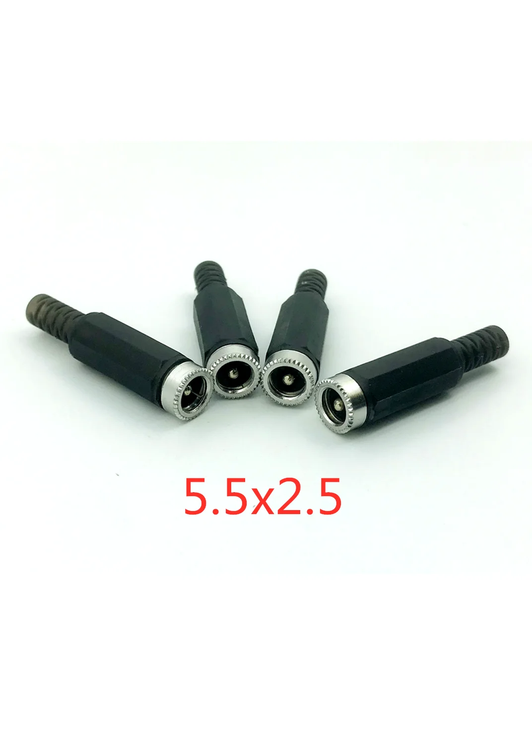 5Pcs 5.5x2.1mm male DC In-Line plug socket jack connector adapterSNCYNECH4 