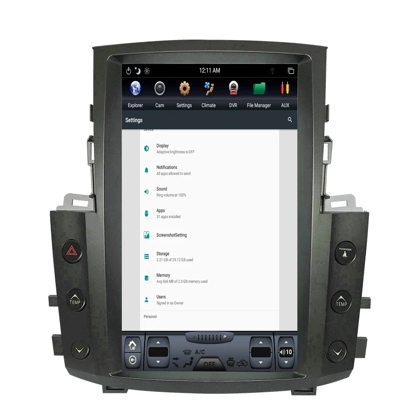 Top NAVITOPIA 12.1inch Vertical Screen Tesla Android 7.1 Car GPS Navigation for Lexus LX570 Car DVD Multimedia Player 10