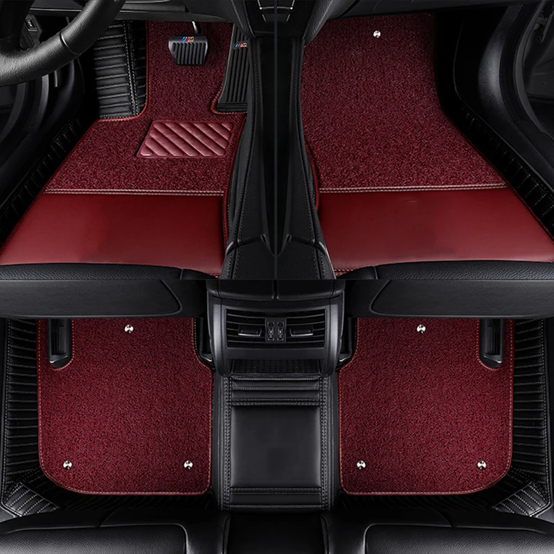 Car floor mats for Toyota logo Land Cruiser 200 Prado150/120 corolla 2007- C-HR camry 40 wish car styling liner Custom