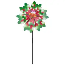 Ветер Спиннер три слоя Подсолнух открытый сад украшения штифт ветряной мельницы дети игрушки мультфильм Подарки Забавные