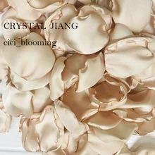 Лепестки абрикосового цвета для свадебный цветок девушка Лепестки розы 100 шт./лот